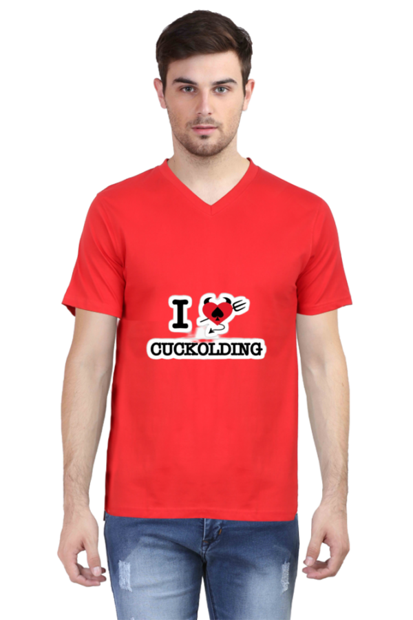 I love cuckolding Vneck Half Sleeve