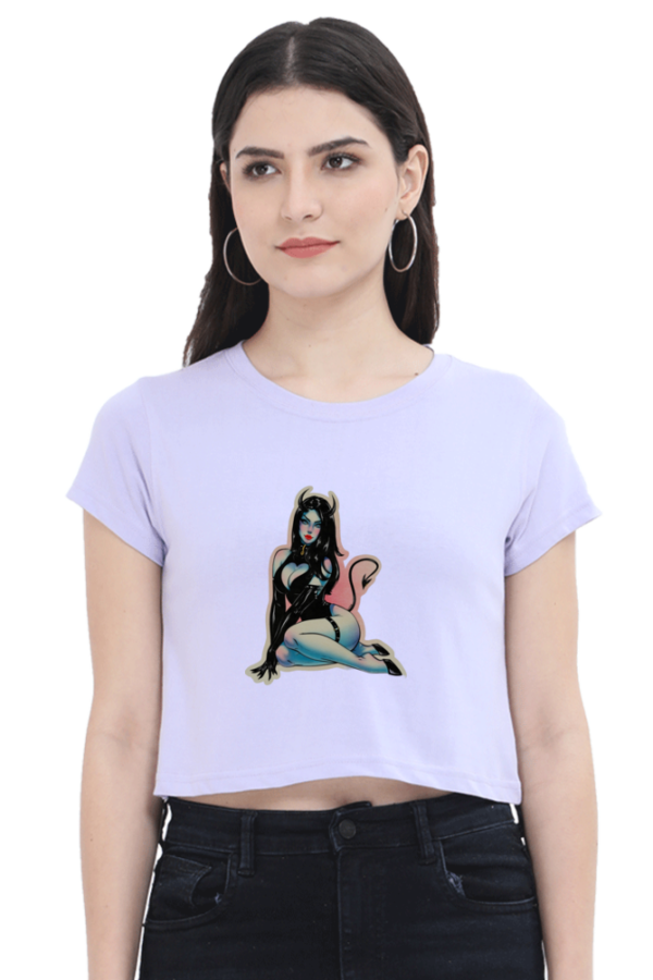 The Devil Female Crop Top - Image 2