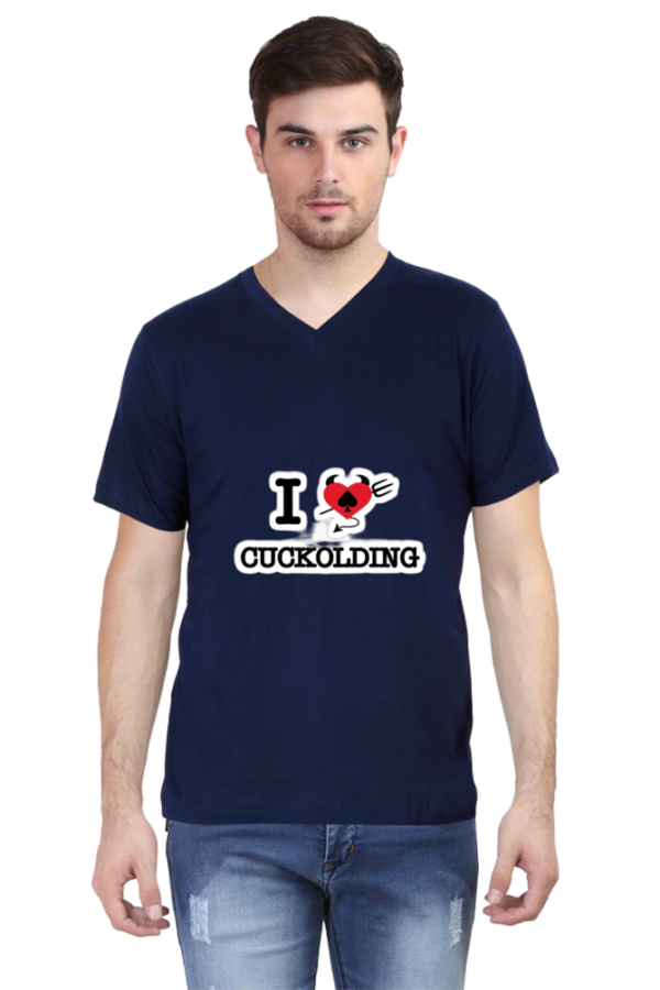 I love cuckolding Vneck Half Sleeve - Image 4