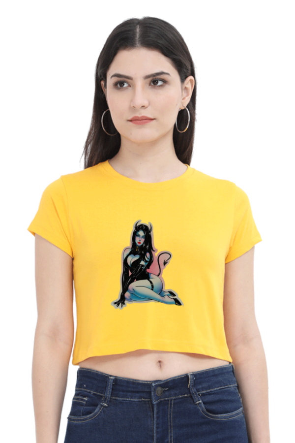 The Devil Female Crop Top - Image 4