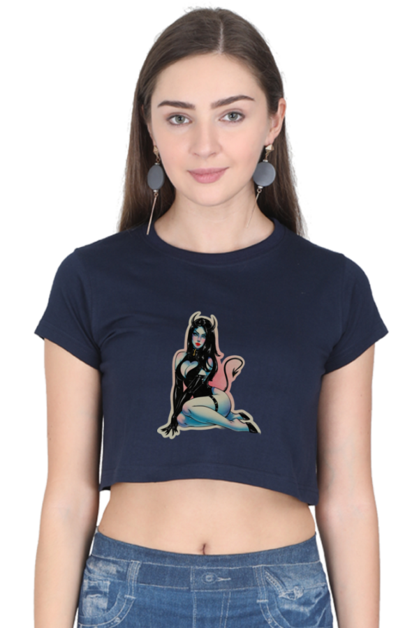 The Devil Female Crop Top - Image 8