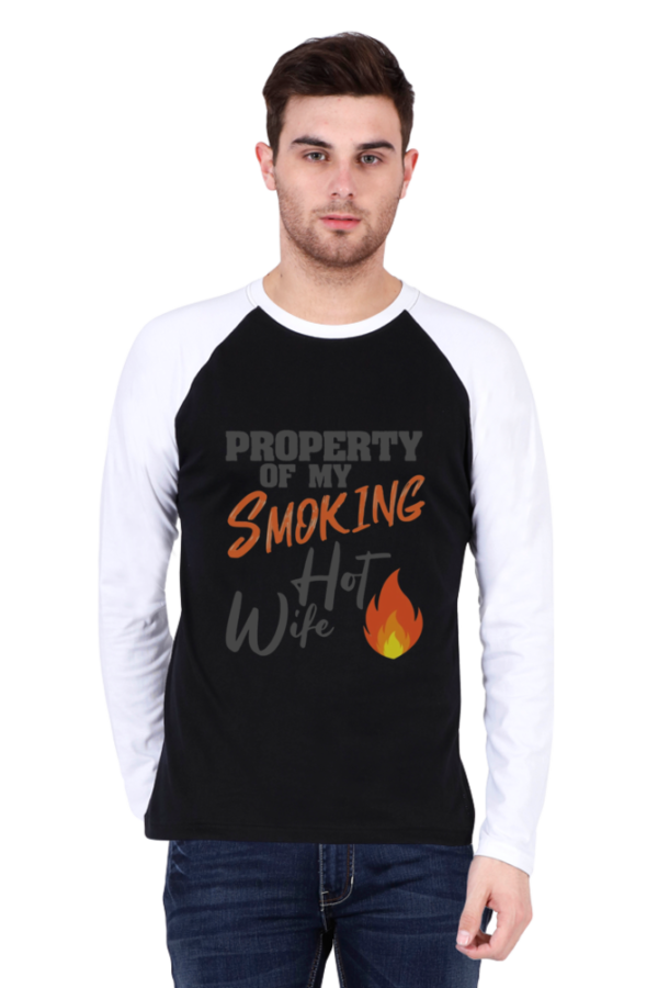 PROPERTY OF HOT-WIFE Male Raglan Full Sleeve