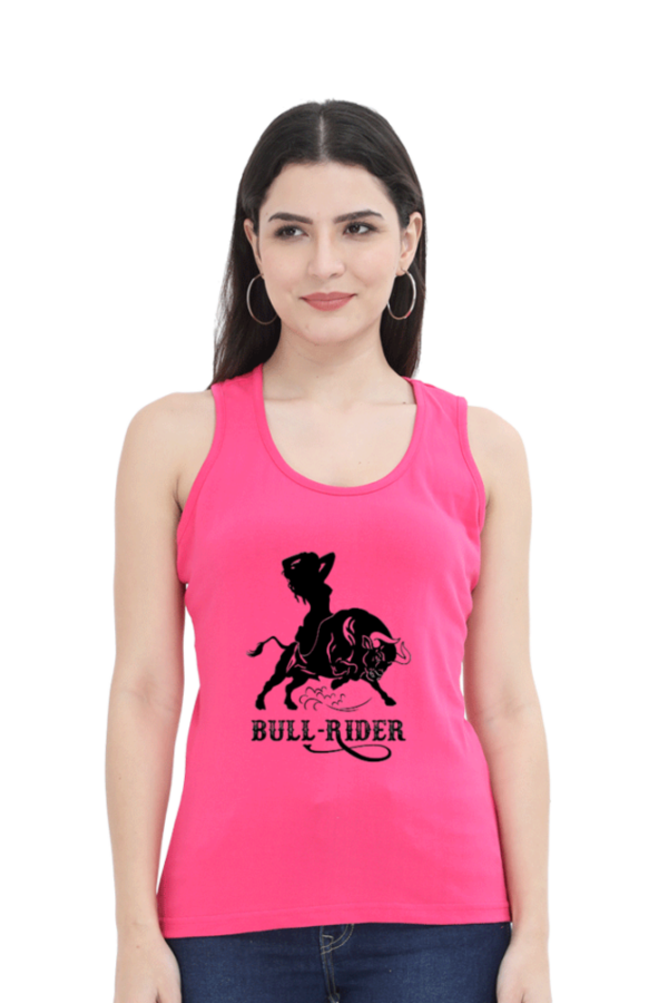 Bull Rider Female Tank Top