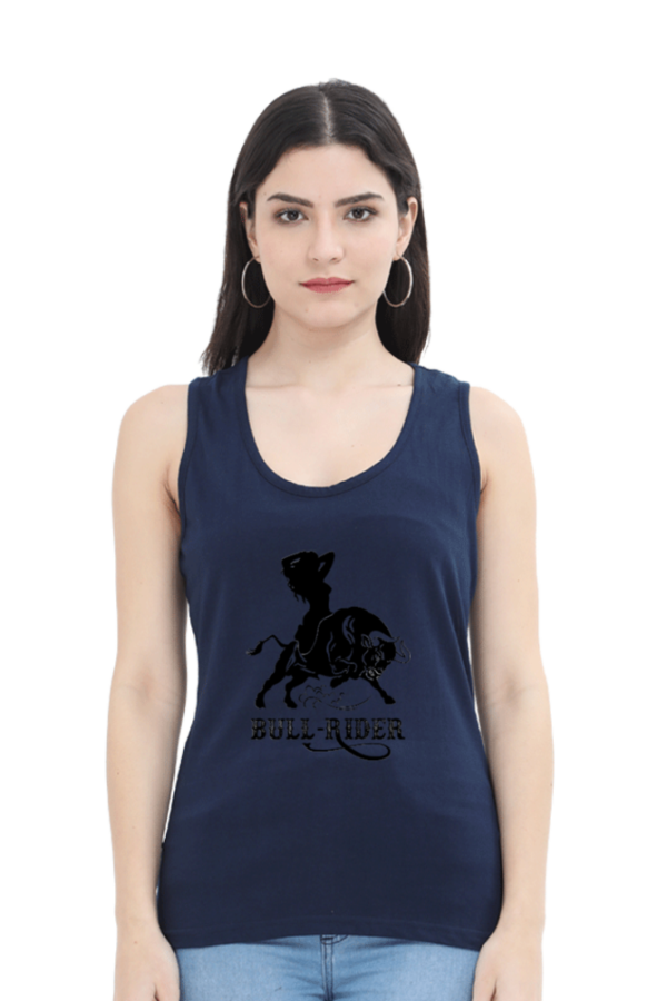 Bull Rider Female Tank Top - Image 4