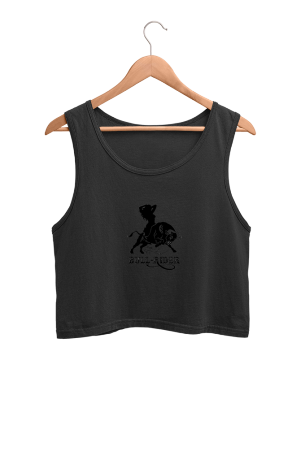 Bull Rider Female Crop Tank - Image 4