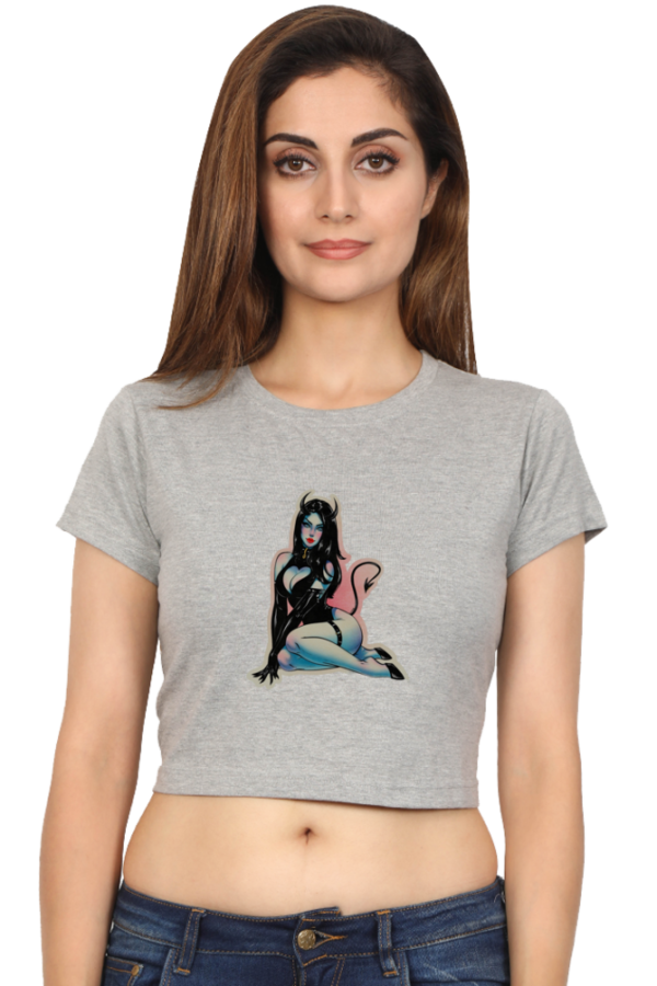 The Devil Female Crop Top - Image 7