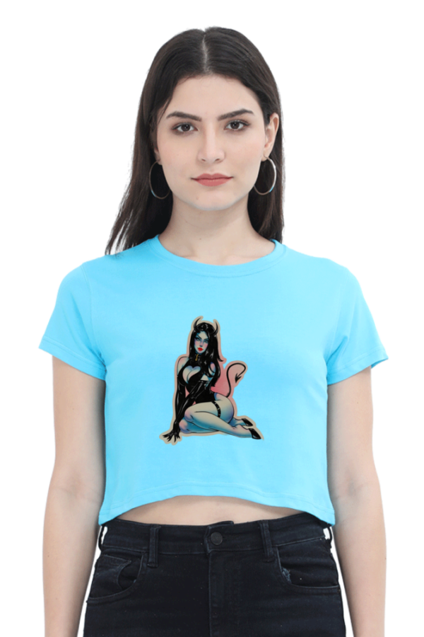 The Devil Female Crop Top - Image 6