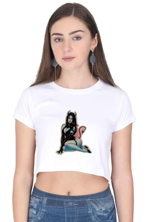 The Devil Female Crop Top - Image 10