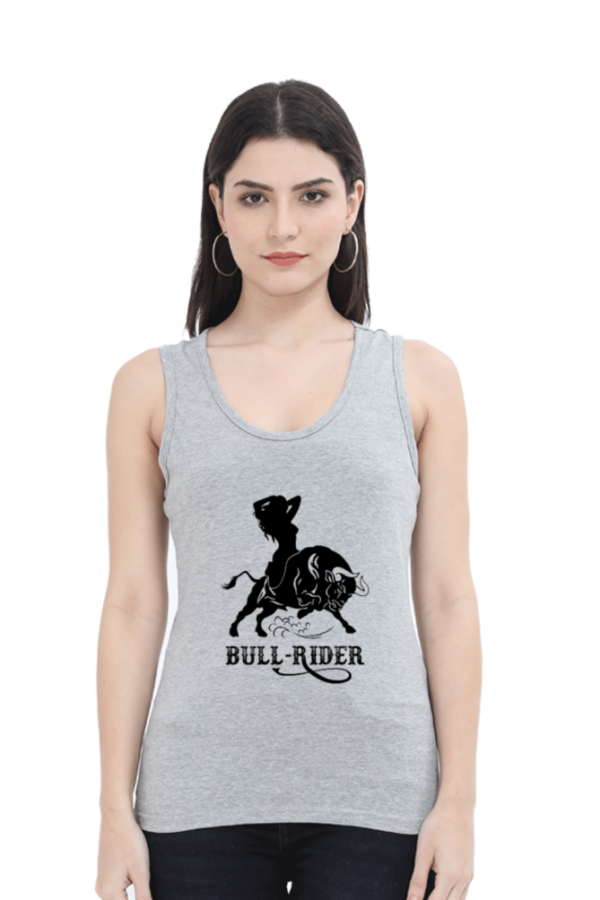 Bull Rider Female Tank Top - Image 3