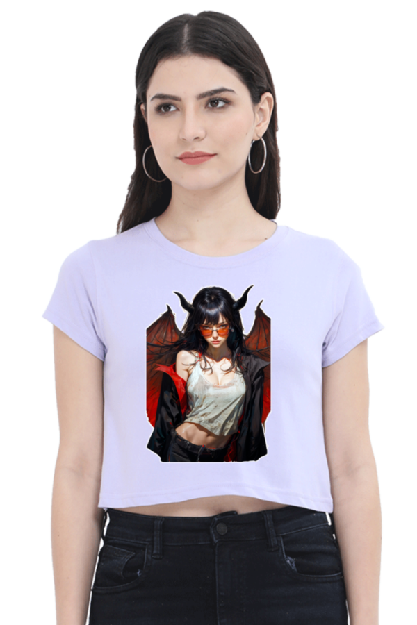 The Devil Female Crop Top - Image 2