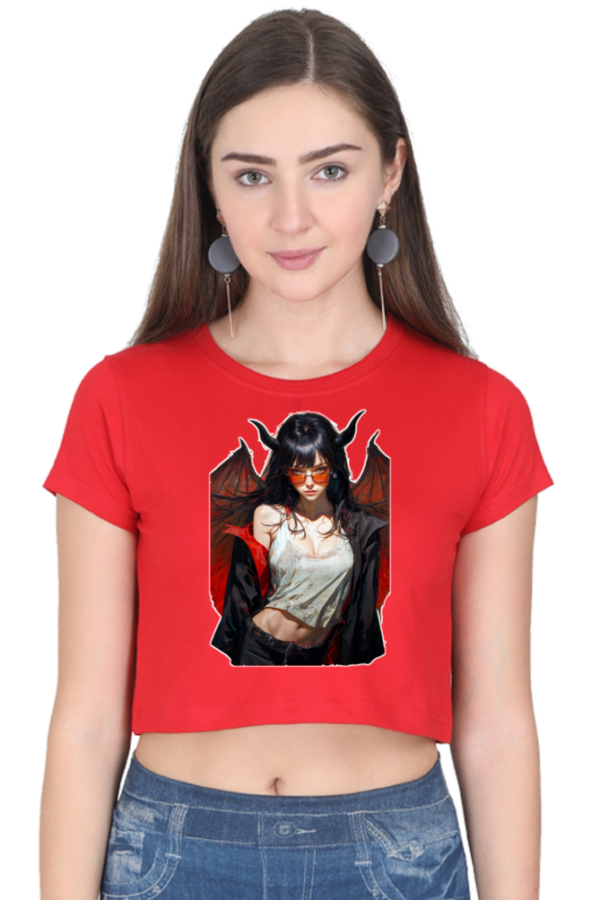 The Devil Female Crop Top - Image 5