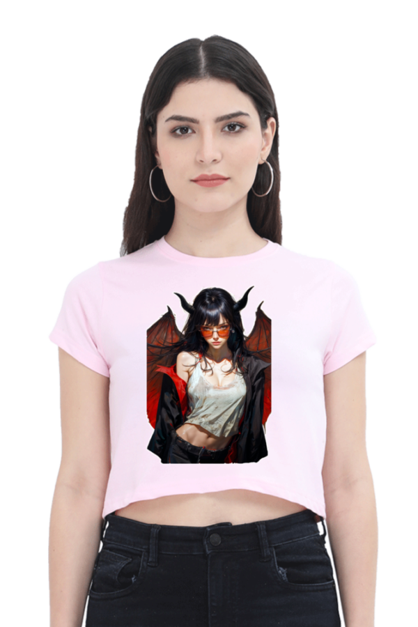 The Devil Female Crop Top - Image 3