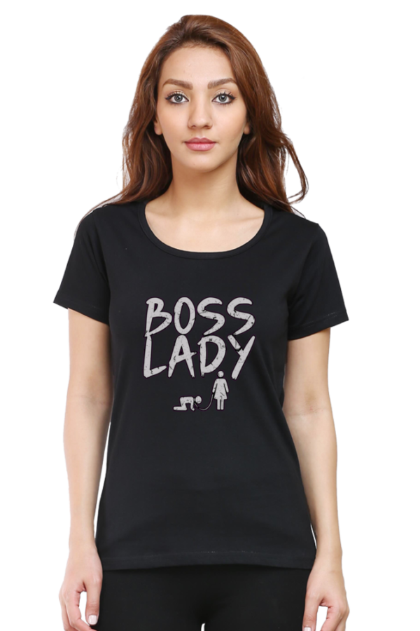 BOSS LADY  Round Neck Half Sleeve Classic - Image 16