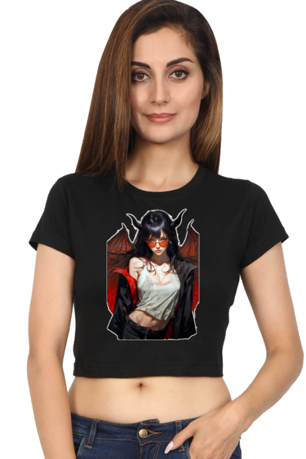 The Devil Female Crop Top - Image 9