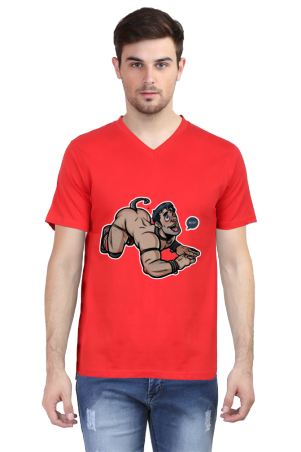 Woof Male Vneck Half Sleeve