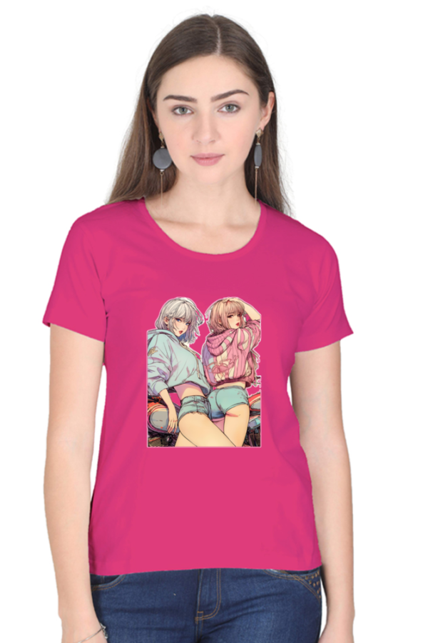 Biker Girls Round Neck Half Sleeve Classic - Image 4