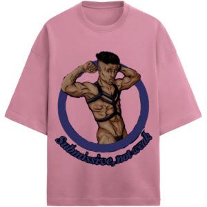 Submissive, Not Weak Unisex Terry Oversized T-Shirt