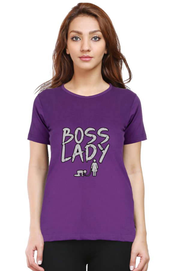 BOSS LADY  Round Neck Half Sleeve Classic - Image 7