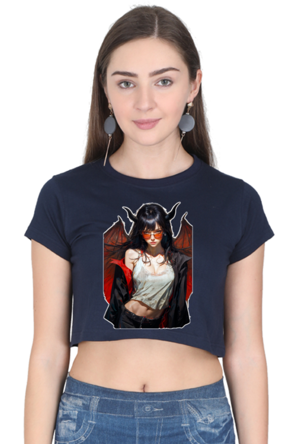 The Devil Female Crop Top - Image 8