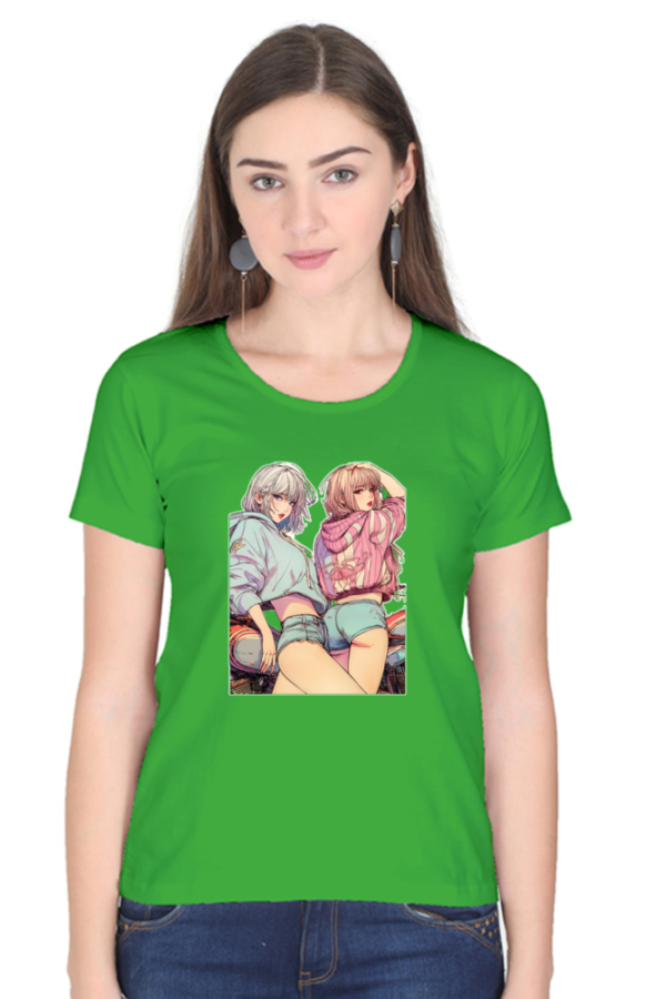 Biker Girls Round Neck Half Sleeve Classic - Image 5