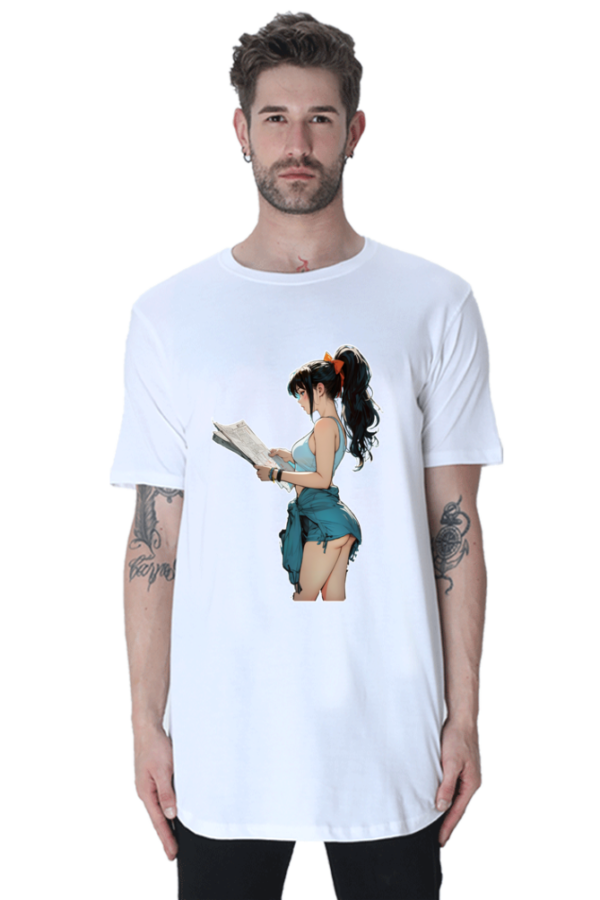 beauty Longline Curved TShirt - Image 2