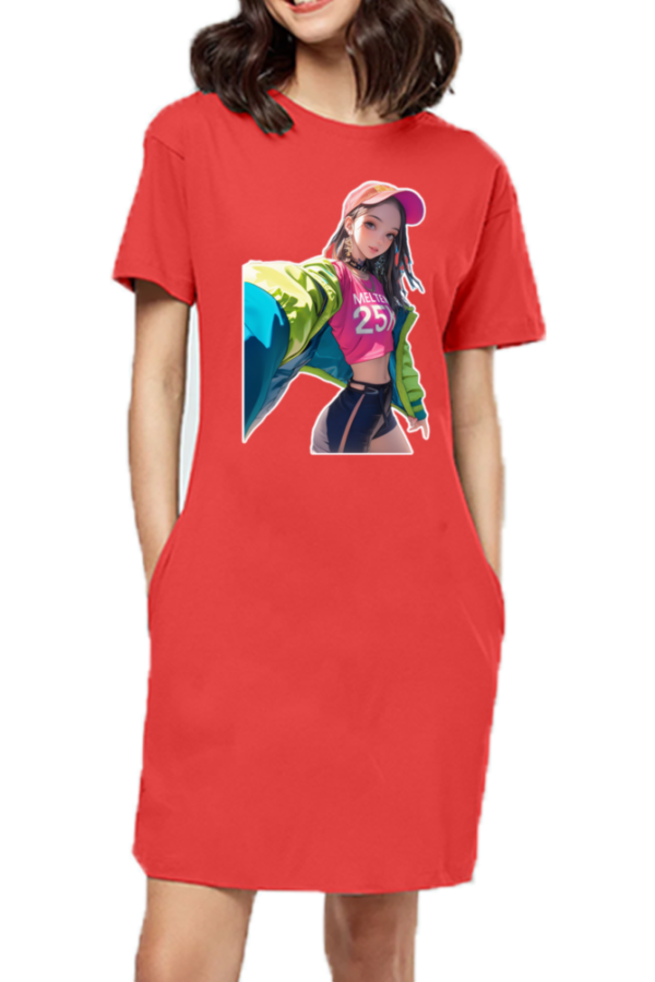 Selfie Female T-Shirt Dress - Image 2