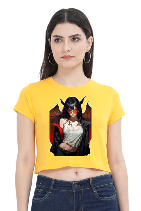 The Devil Female Crop Top - Image 4