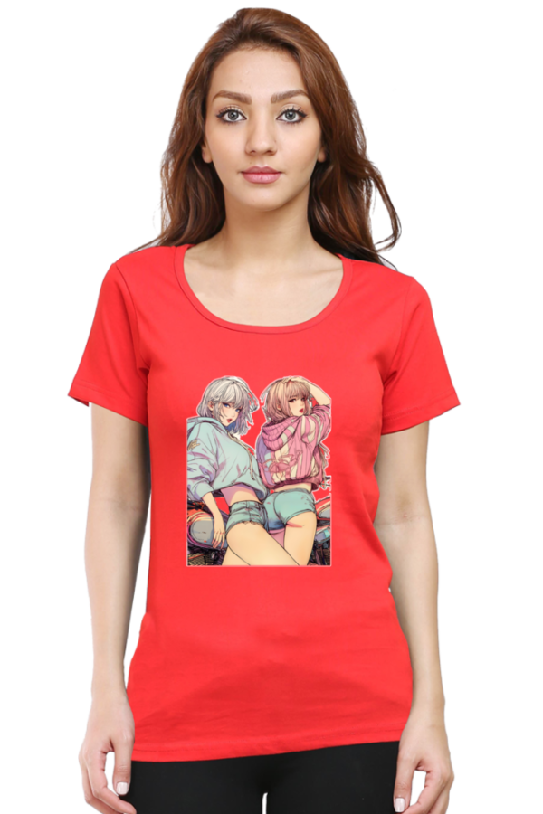 Biker Girls Round Neck Half Sleeve Classic - Image 8