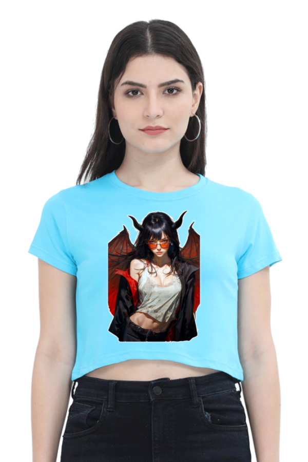 The Devil Female Crop Top - Image 6