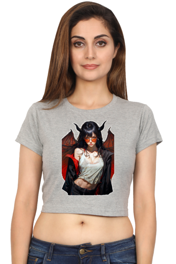 The Devil Female Crop Top - Image 7