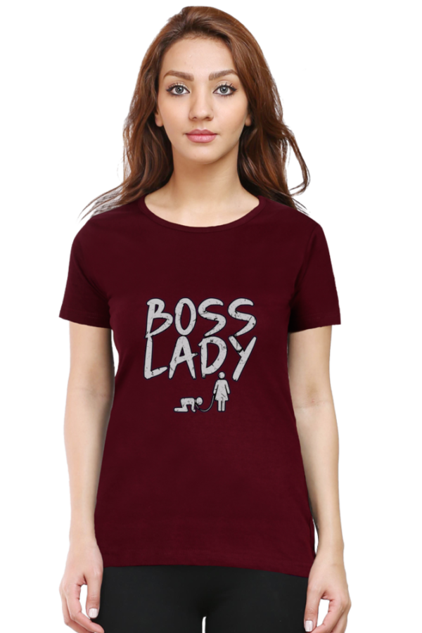 BOSS LADY  Round Neck Half Sleeve Classic - Image 8