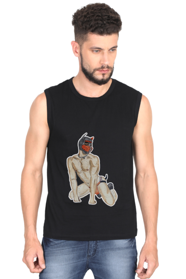 Pet Male Round Neck Sleeveless - Image 4