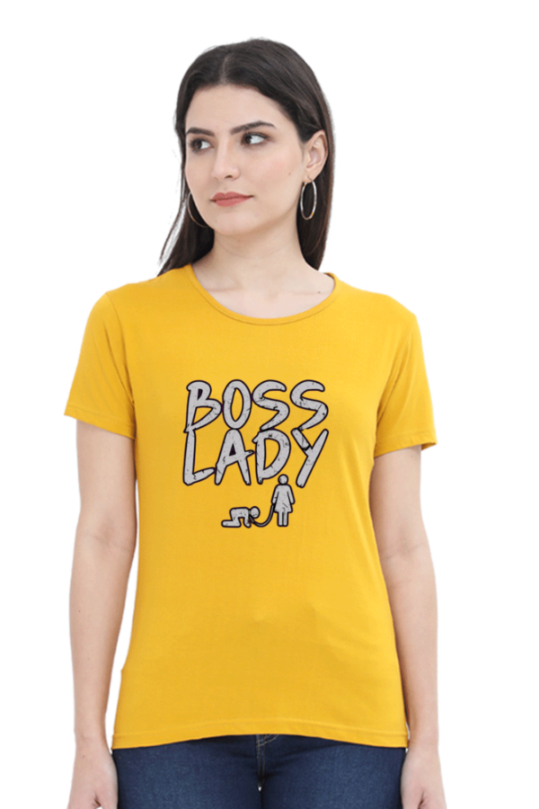 BOSS LADY  Round Neck Half Sleeve Classic - Image 2