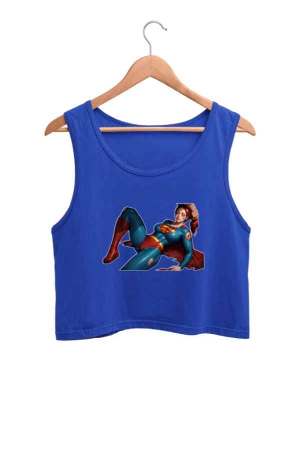 Supper Girl Bondage Crop Tank Top - Image 3