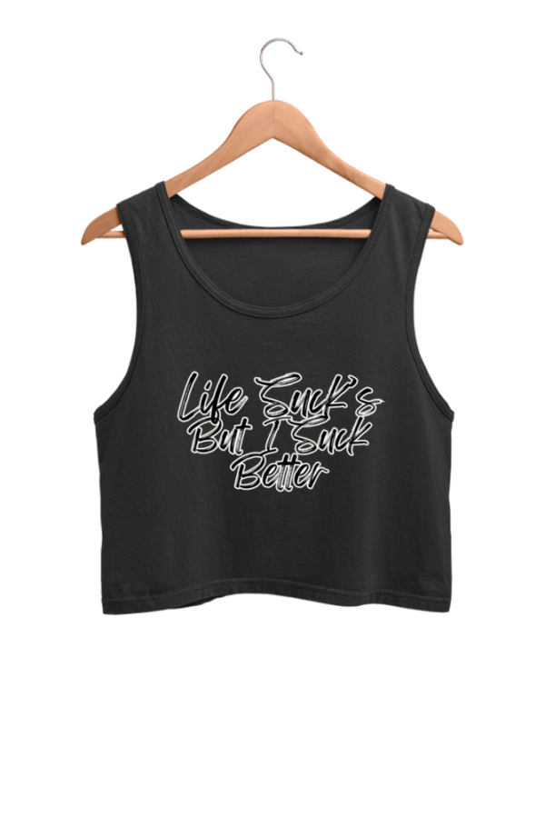 Life Suck's Crop Tank Top - Image 4