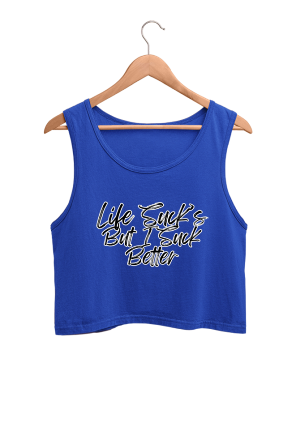 Life Suck's Crop Tank Top - Image 3