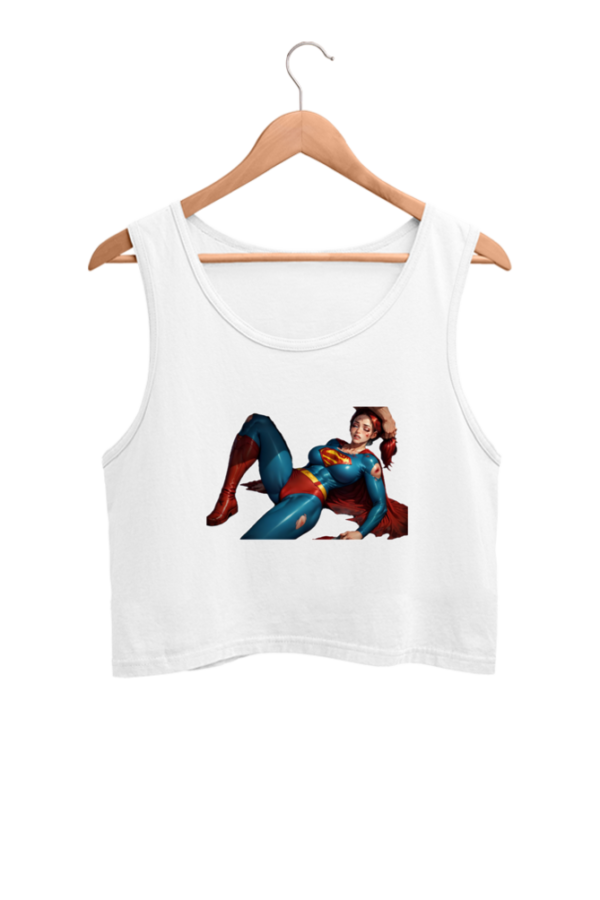 Supper Girl Bondage Crop Tank Top - Image 5