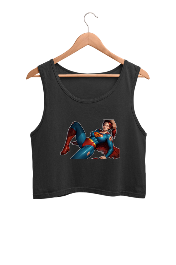 Supper Girl Bondage Crop Tank Top - Image 4