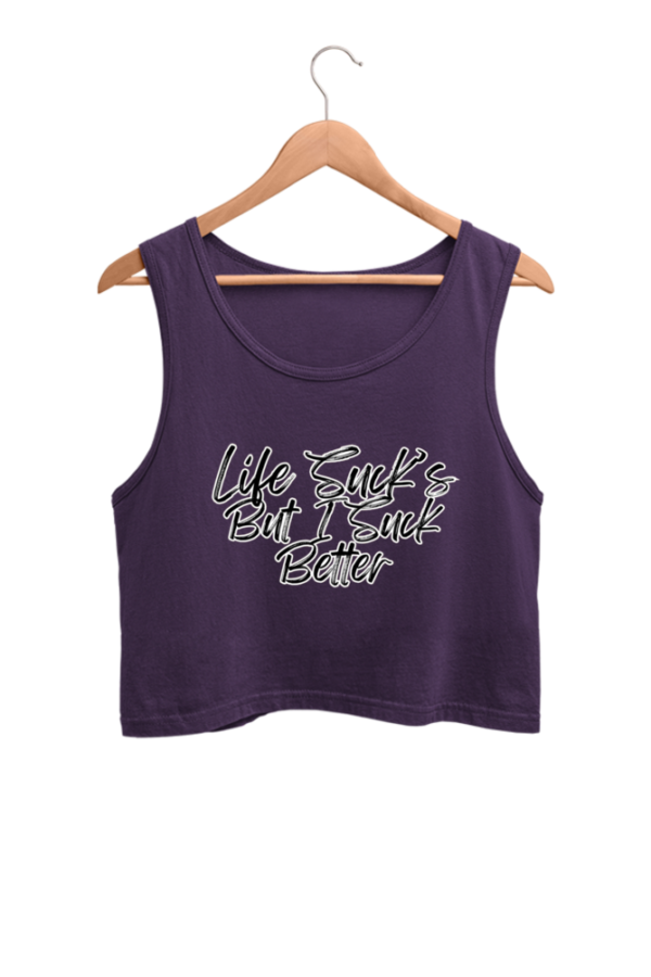 Life Suck's Crop Tank Top - Image 2