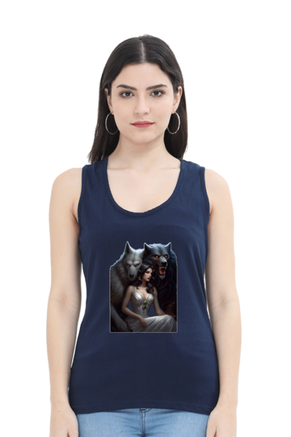 Two Wolfs Female Tank Top - Image 4