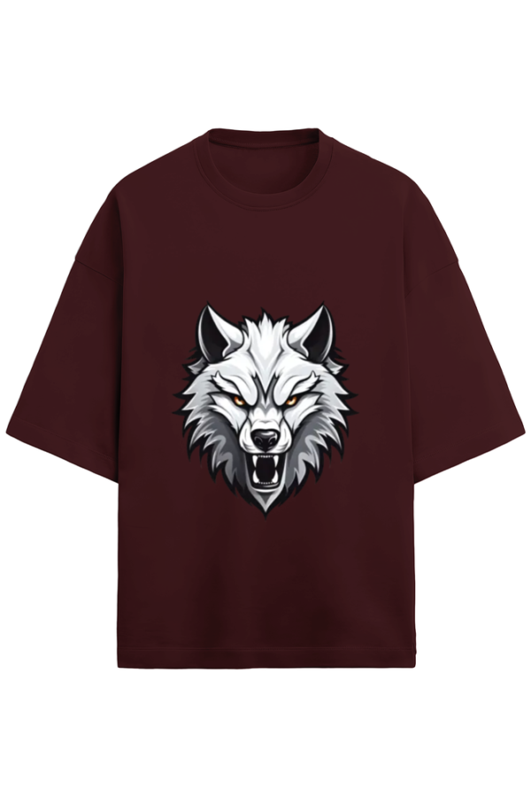 Alpha The Wolf Unisex Terry Oversized T-Shirt - Image 5