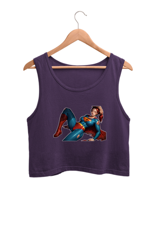 Supper Girl Bondage Crop Tank Top - Image 2