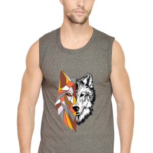 The Wolf Male Round Neck Sleeveless