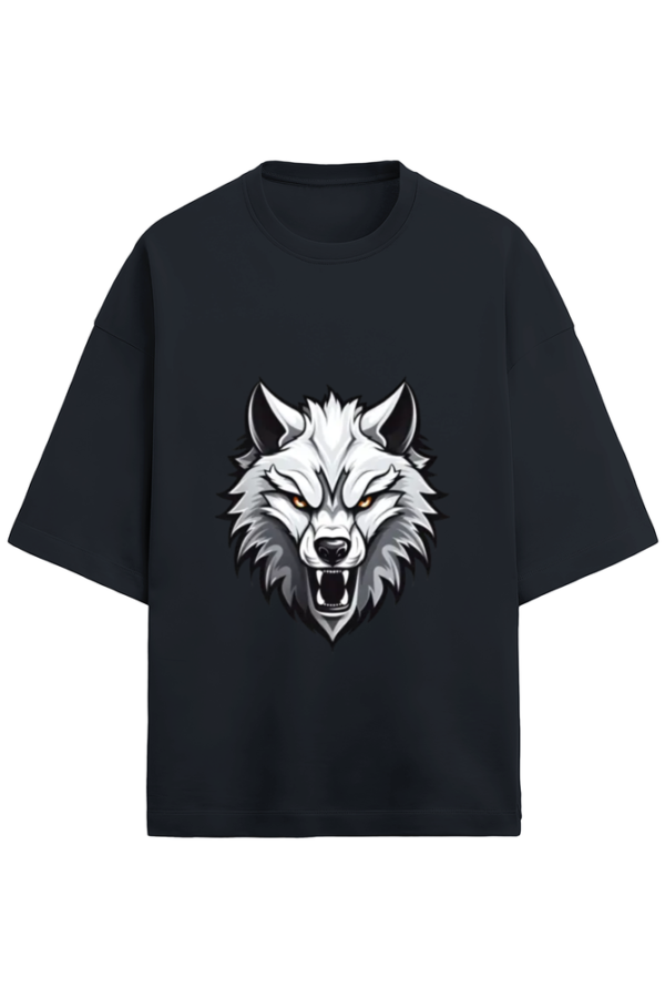 Alpha The Wolf Unisex Terry Oversized T-Shirt - Image 6