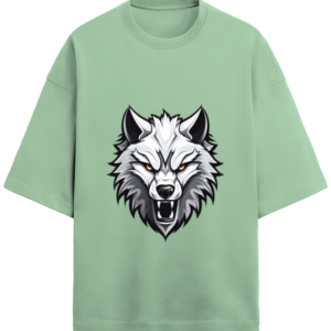 Alpha The Wolf Unisex Terry Oversized T-Shirt