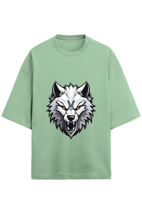 Alpha The Wolf Unisex Terry Oversized T-Shirt