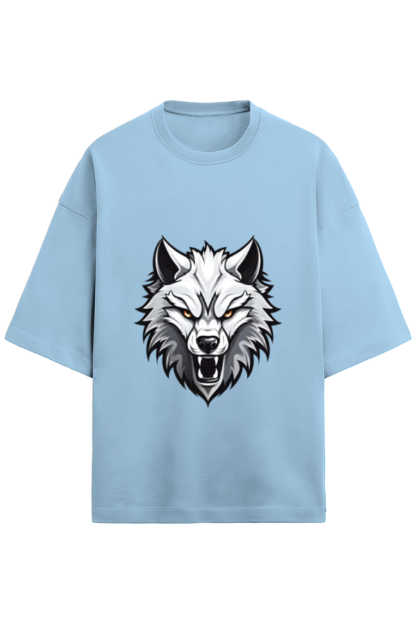 Alpha The Wolf Unisex Terry Oversized T-Shirt - Image 3