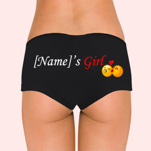 Personalize Named Cotton Stretch Boyshort Panty - Image 2