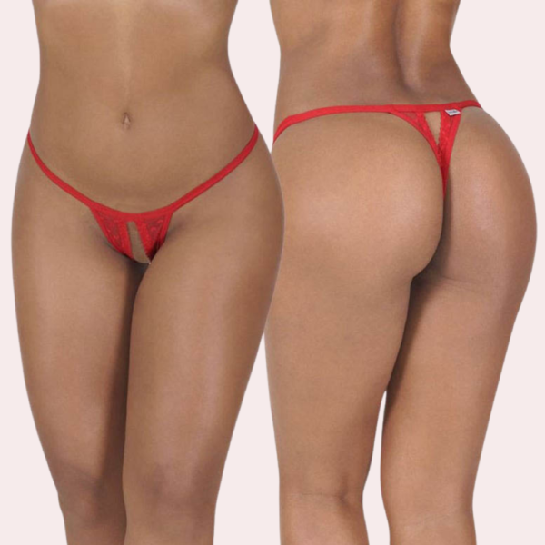 Sexy Open Crotch G String Thong - Image 2