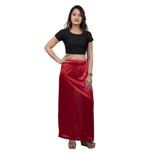 Women's Glimmering silk Stretchable Underskirt for Sarees - Image 2